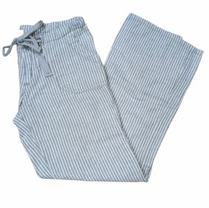 SANCTUARY Women's Blue + White Striped Linen Pants